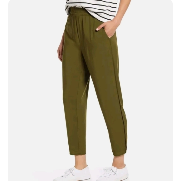 Madewell Olive Green Joggers sz M - Picture 1 of 7